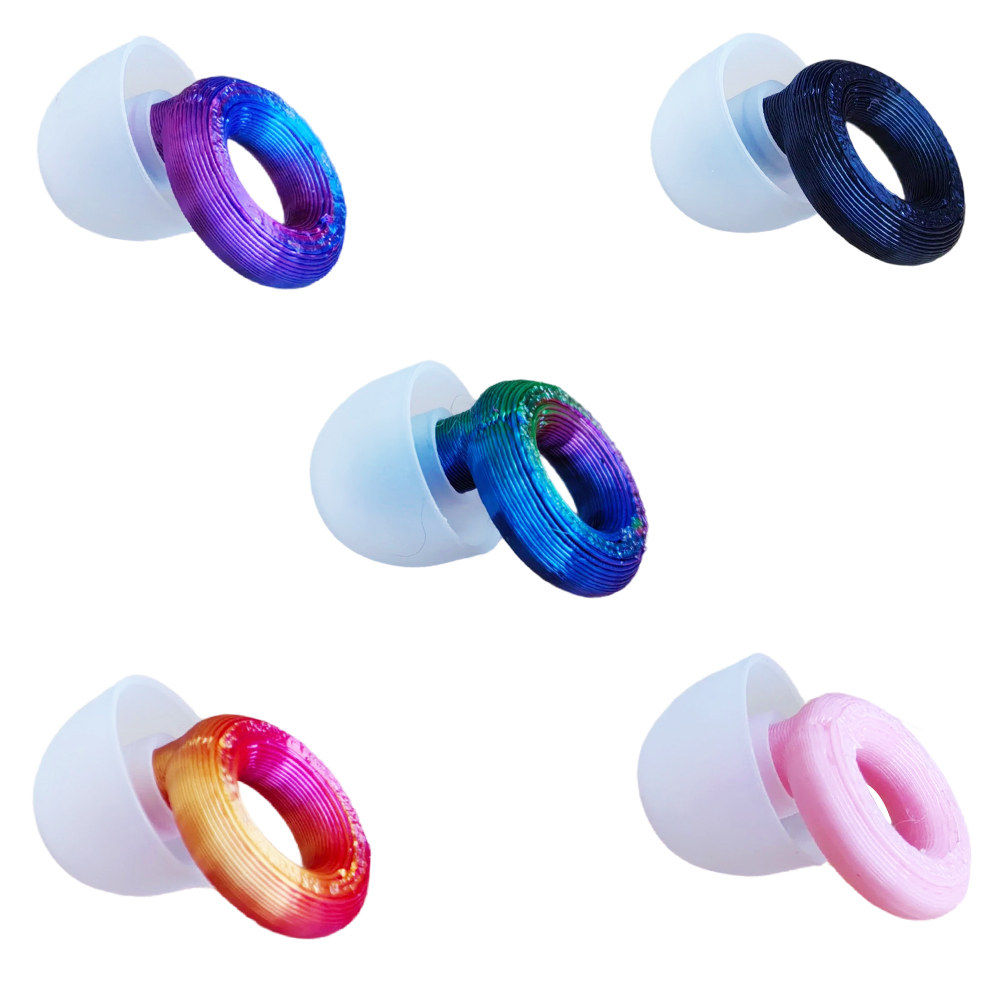 Swim Cap Silicone - ที่อุดหูซิลิโคนกันเสียงและลดเสียงรบกวน, ที่อุดหูสำหรับว่ายน้ำ, พร้อมจุกหูฟังสำรอง 4 ขนาด, ที่อุดหูลดเสียงรบกวนสำหรับนอนหลับแบบล้างทำความสะอาดได้,