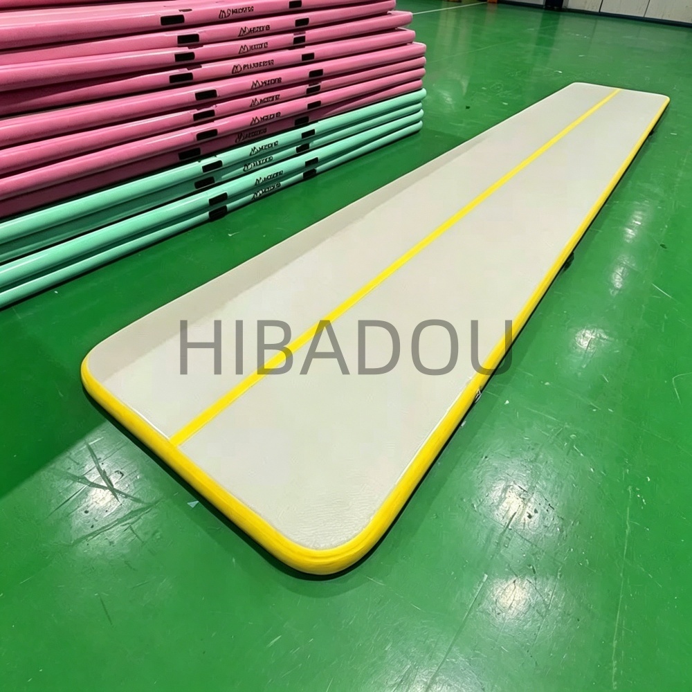 Tumbling Air Track - เสื่อยิมนาสติกแบบเป่าลม 8x1x0.2 ม. เสื่อตีลังกา เสื่อพื้นเป่าลม พร้อมปั๊มลมไฟฟ้า