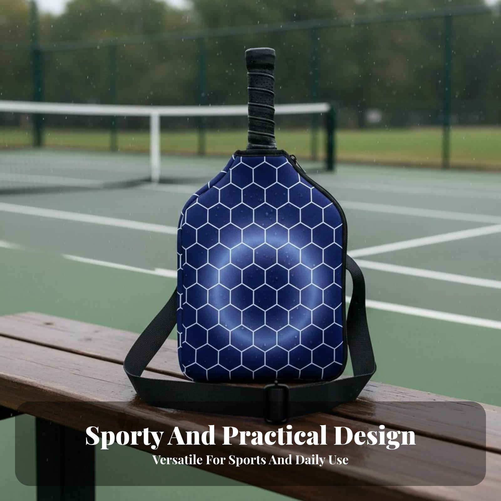 Pickleball Paddle - กระเป๋าใส่ไม้พายพิคเคิลบอลแบบสปอร์ตทำจากนีโอพรีน สำหรับพกพาอุปกรณ์พิคเคิลบอล เหมาะสำหรับการแข่งขันกลางแจ้งและทัวร์นาเมนต์