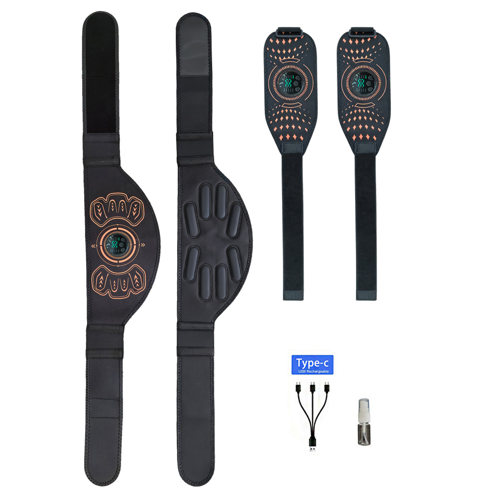 Sports Equipment Game - เข็มขัดฟิตเนสอัจฉริยะ เครื่องกระชับกล้ามเนื้อหน้าท้อง ชาร์จผ่าน USB อุปกรณ์นวดเอวสำหรับออกกำลังกายที่บ้าน อุปกรณ์ฟิตเนสสำหรับผู้ชายและผู้หญิง