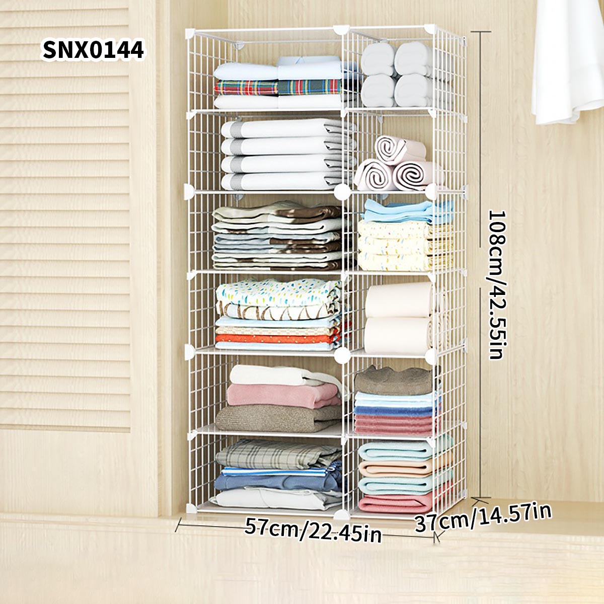 Sports Equipment Cabinet - ชั้นวางของแบบแบ่งชั้นสำหรับจัดเก็บเสื้อผ้า ตู้เสื้อผ้าแบบแขวน ชั้นวางแบบแบ่งชั้นแนวตั้งสำหรับหอพักนักศึกษา