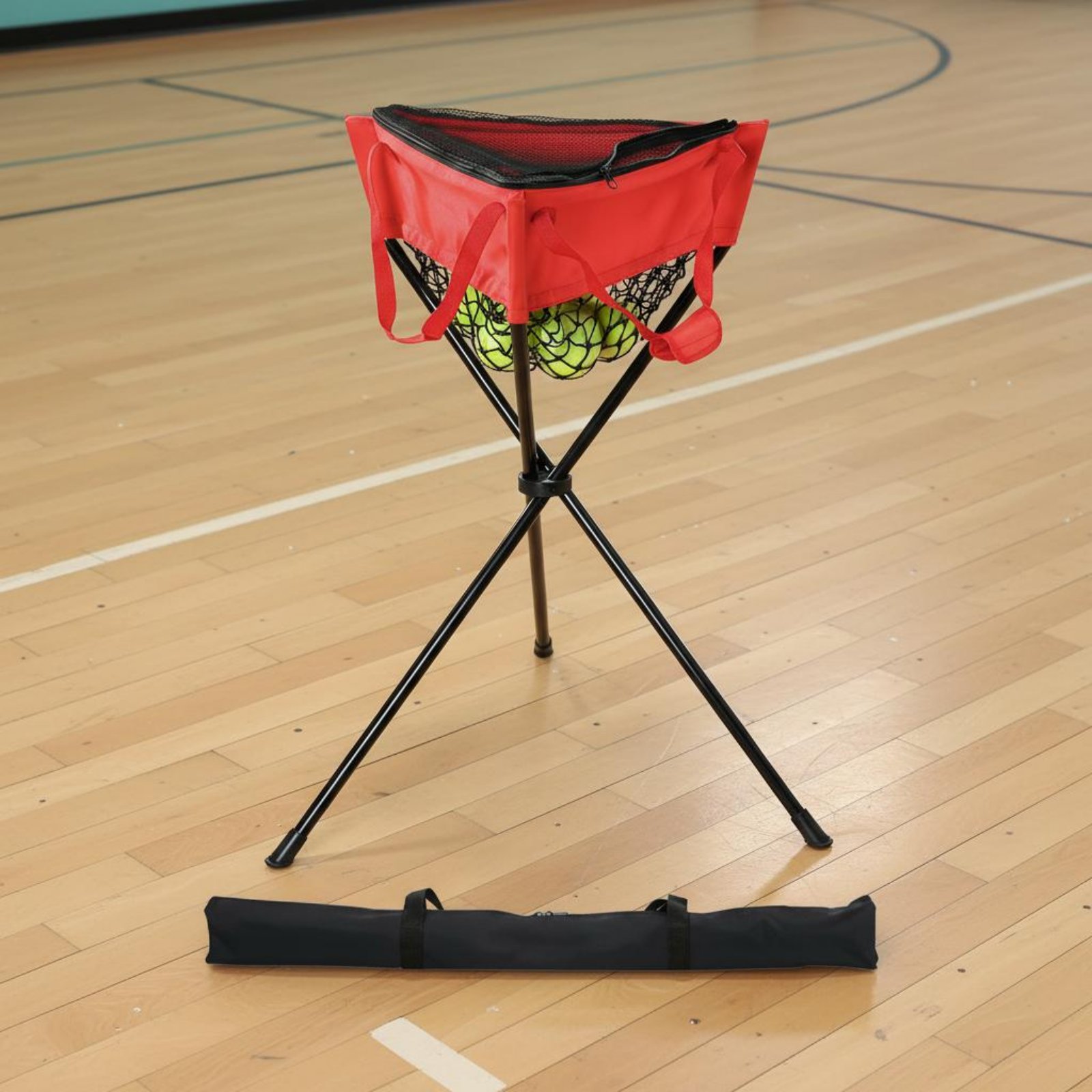 Sports Equipment Training - ที่ใส่ลูกบอลแบบมีซิป ที่ใส่ลูกบอลแบบมีซิปปิด อุปกรณ์กีฬา พับเก็บได้ ใช้งานได้ยาวนานสำหรับการฝึกซ้อม