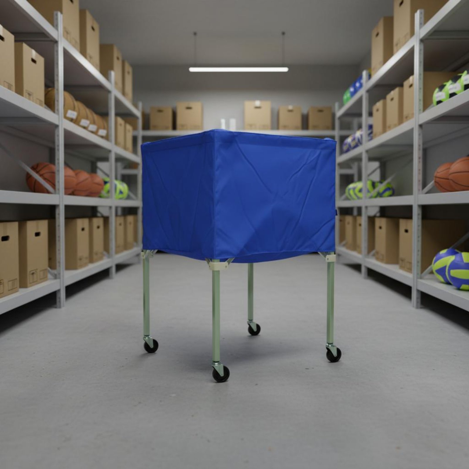 Sports Equipment Organizer - ผ้าคลุมรถแบบลูกบอล ผ้าคลุมรถสำหรับกีฬา แร็คใส่ลูกบอลแบบมีล้อ อุปกรณ์จัดเก็บของ ความจุขนาดใหญ่ สำหรับใช้งานกลางแจ้ง