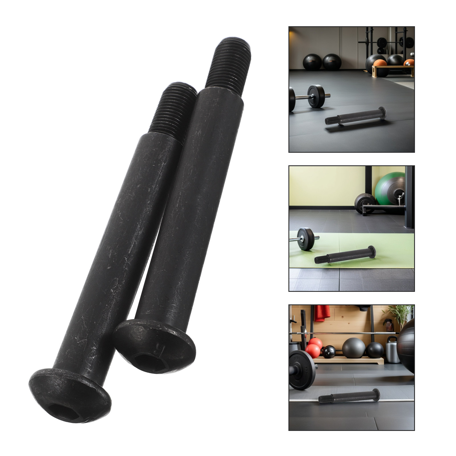 Sports Equipment Training - สลักเกลียวทดแทนรูปวงรี 2 ชิ้น ซ้าย-ขวา ความแข็งแรงสูง สำหรับซ่อมจักรยานฟิตเนส
