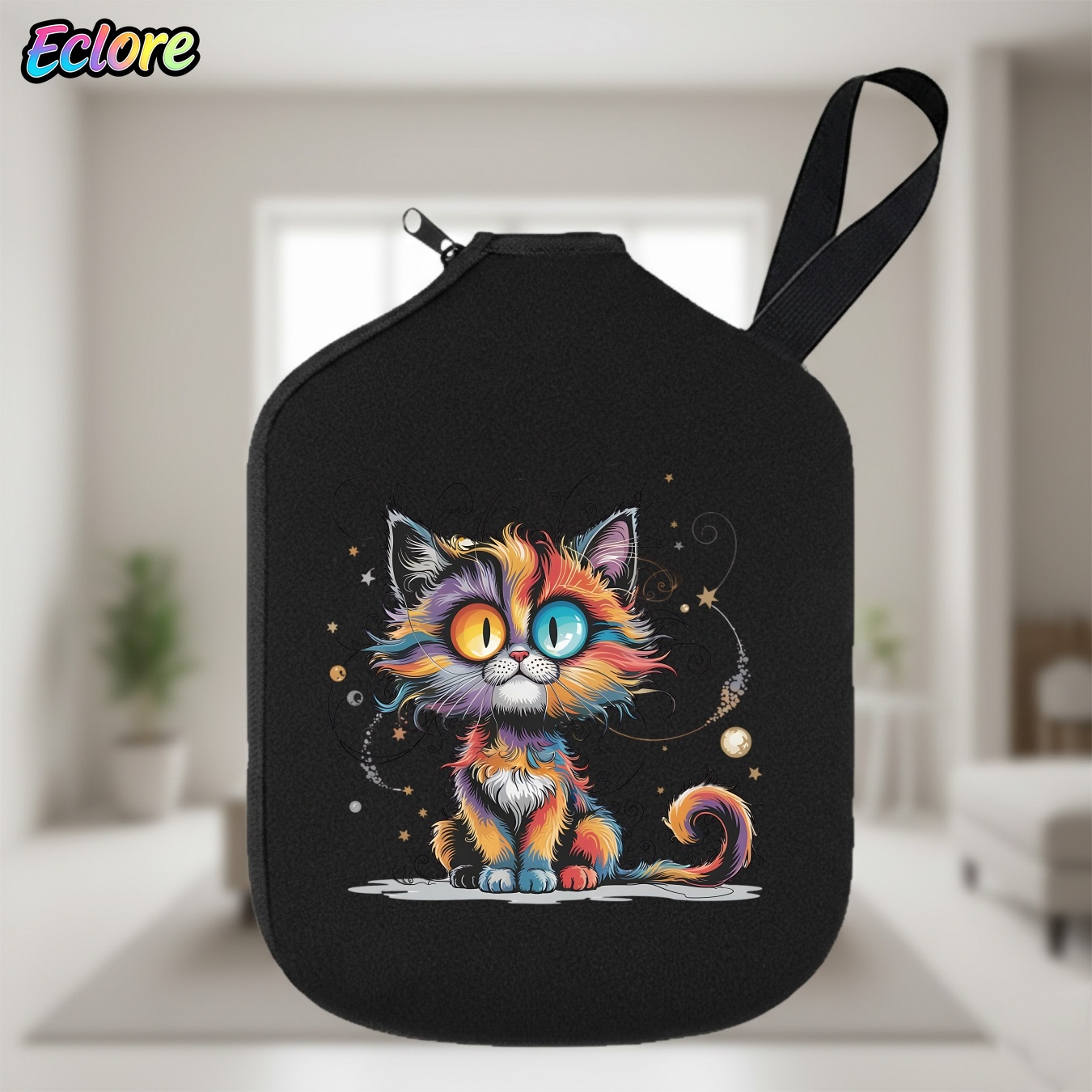 Pickleball Paddle - กระเป๋าใส่ไม้พายปิคเคิลบอล Galaxy Star Cat ทนทาน นุ่ม