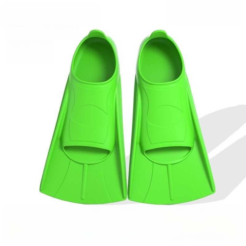 Swim Fin Short Blade - รองเท้ากบซิลิโคนสั้นสีทึบ ครีบว่ายน้ำมืออาชีพ รองเท้ากบดำน้ำเด็ก อุปกรณ์ฝึกดำน้ำ ของขวัญ