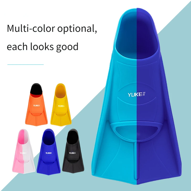 Swim Fin Short Blade - การฝึกอบรมว่ายน้ําครีบซิลิโคน Professional ดําน้ํา Fins สั้นผู้ชายผู้หญิงดําน้ําว่ายน้ํา Fins
