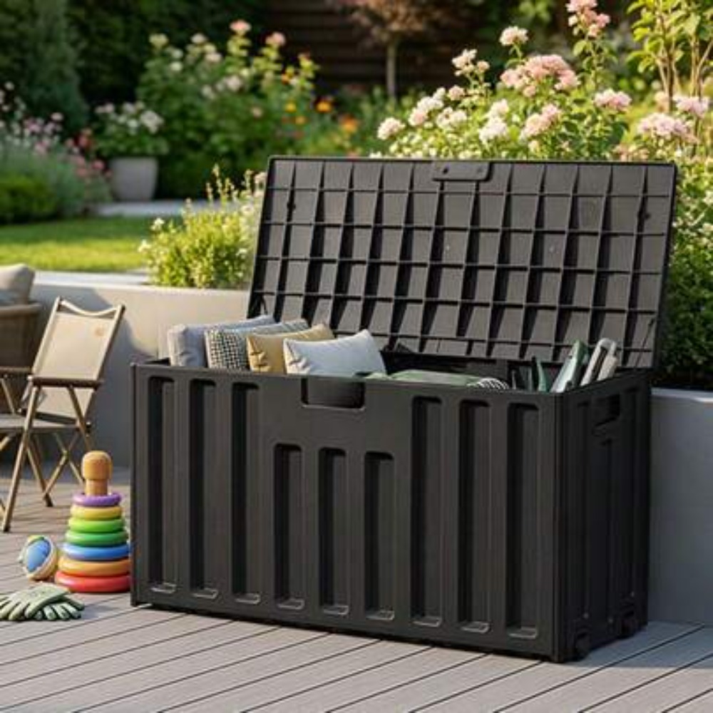กล่องเก็บของกลางแจ้งความจุขนาด - Sports Equipment Organizer บทวิจารณ์และราคา
