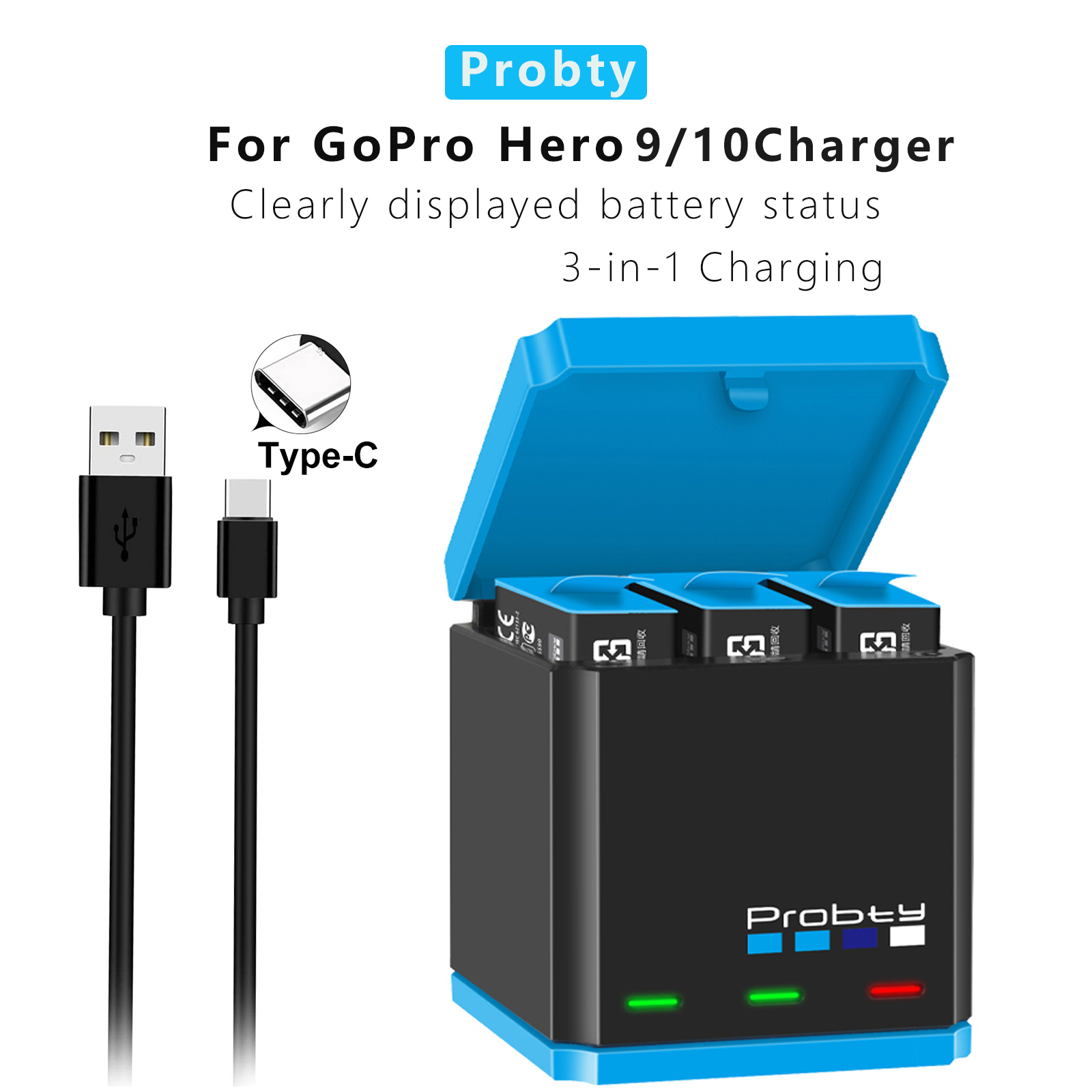 สำหรับที่ชาร์จ GoPro 12 11 10, - Sports Equipment Cabinet บทวิจารณ์และราคา