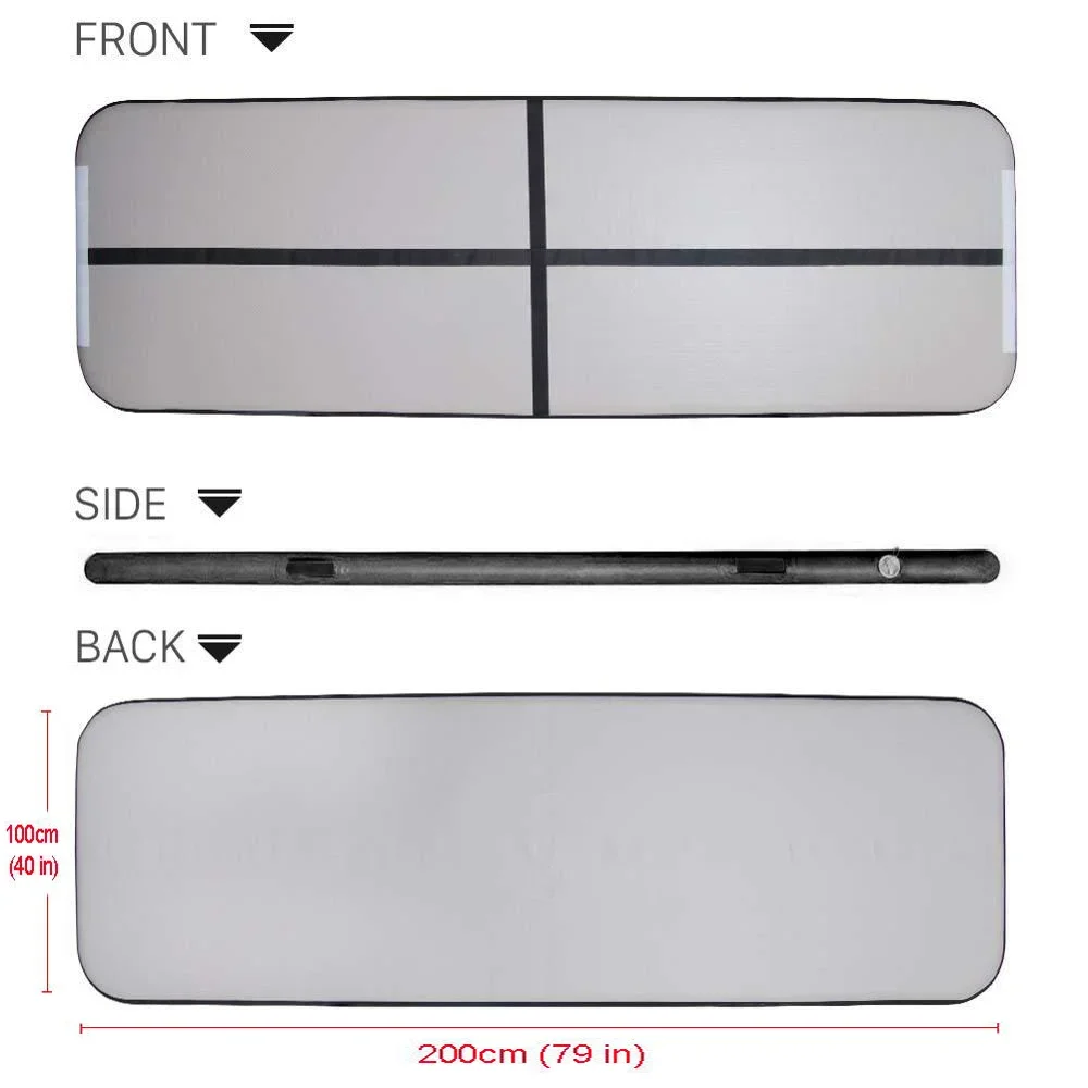 2 เมตรยิมนาสติก Air Track Tumb - Tumbling Air Track บทวิจารณ์และราคา