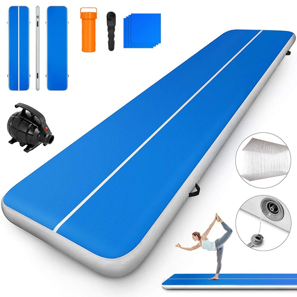 ขายร้อน 4x2M ขนาด Inflatable A - Tumbling Air Track บทวิจารณ์และราคา