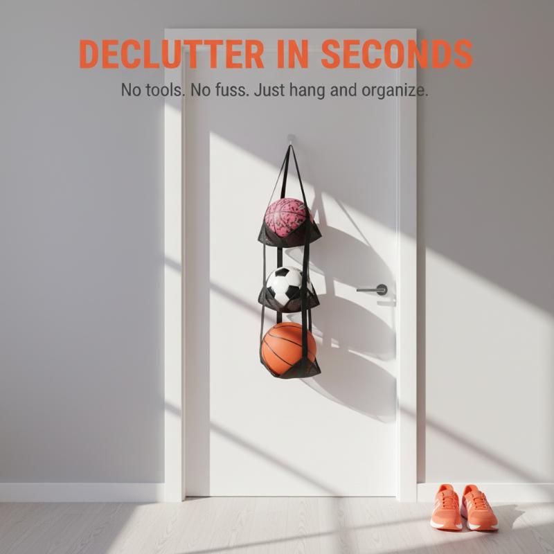 ถุงตาข่ายเก็บบาสเก็ตบอลแบบติดผ - Sports Equipment Organizer บทวิจารณ์และราคา