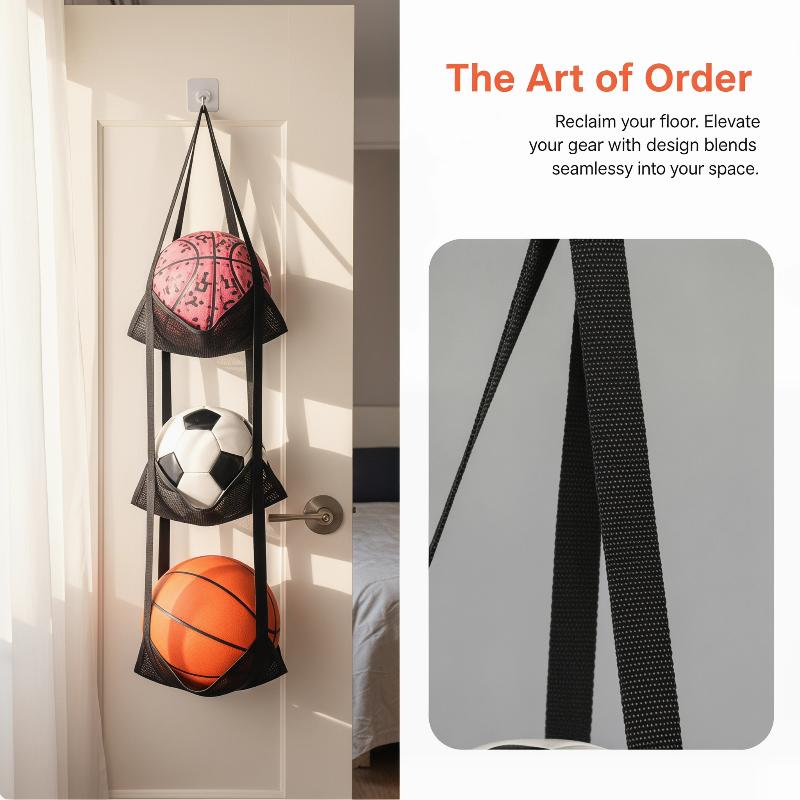 ถุงตาข่ายเก็บบาสเก็ตบอลแบบติดผ - Sports Equipment Organizer บทวิจารณ์และราคา