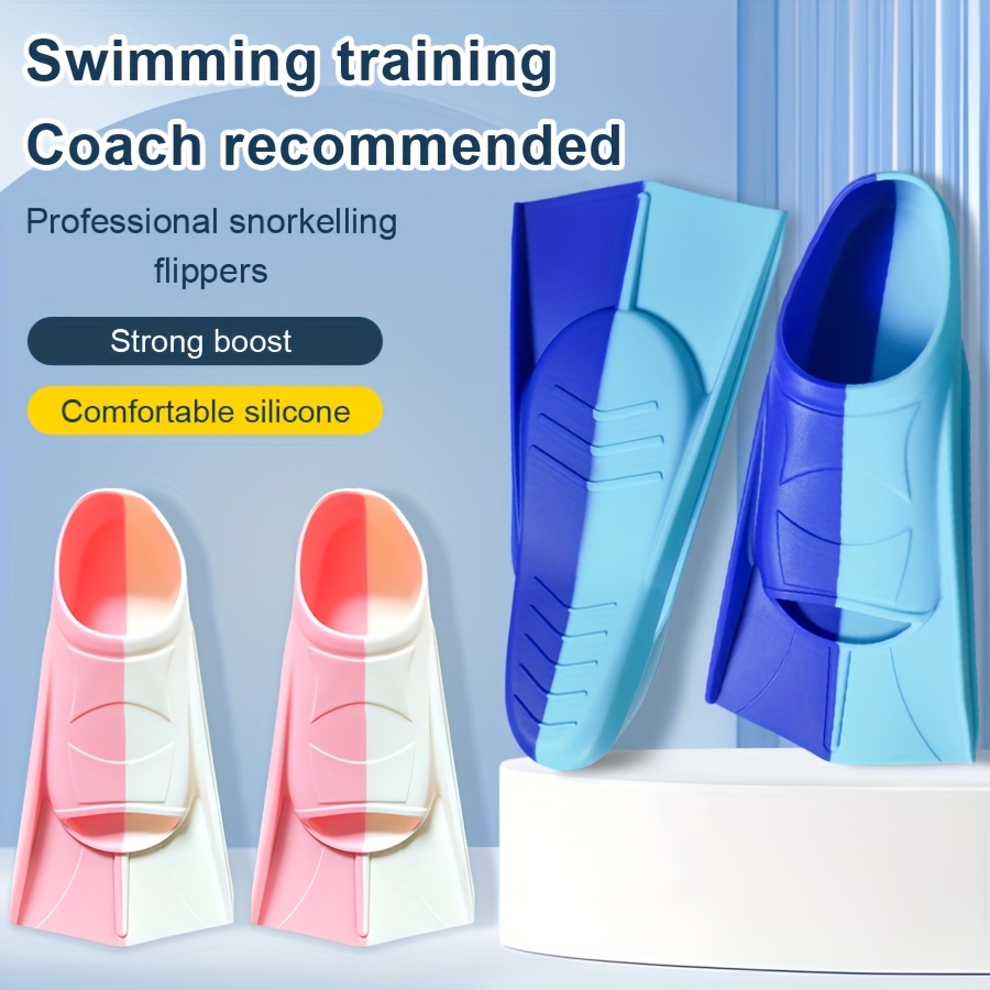 ฟินว่ายน้ำซิลิโคนแบบเต็มเท้า พ - Swim Fin Short Blade บทวิจารณ์และราคา