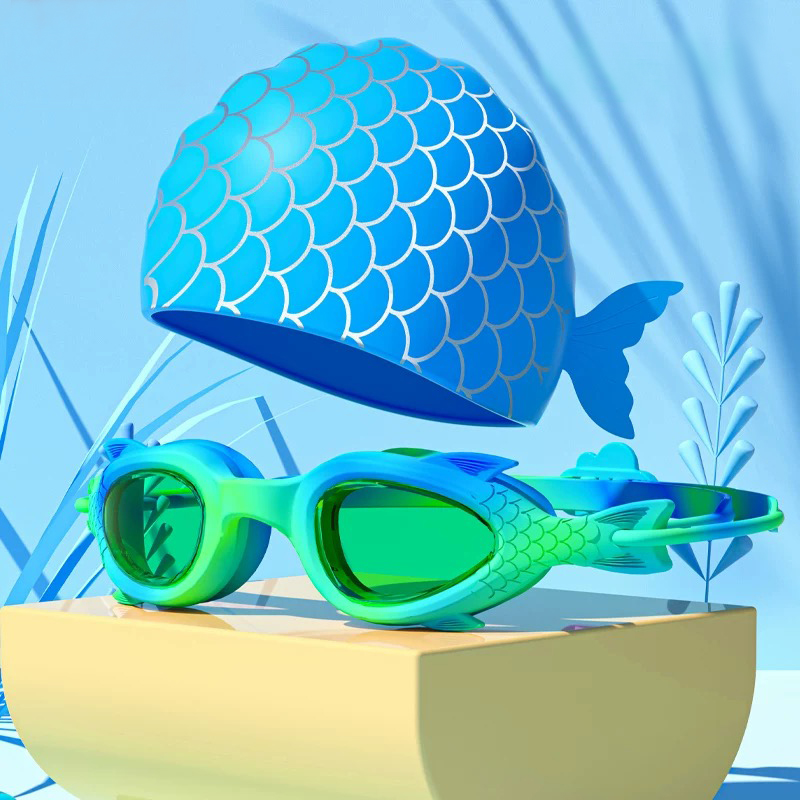 แว่นตาว่ายน้ำสำหรับเด็ก; ชุดหม - Swim Cap Silicone บทวิจารณ์และราคา