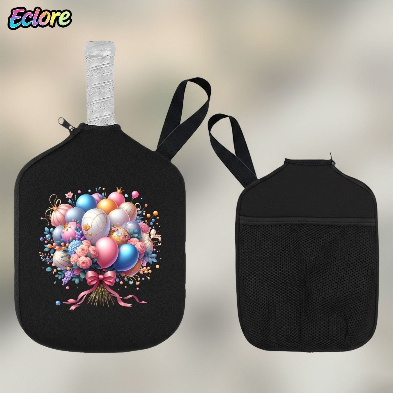 ปลอกไม้พายปิงปองลายช่อดอกไม้สี - Pickleball Paddle บทวิจารณ์และราคา