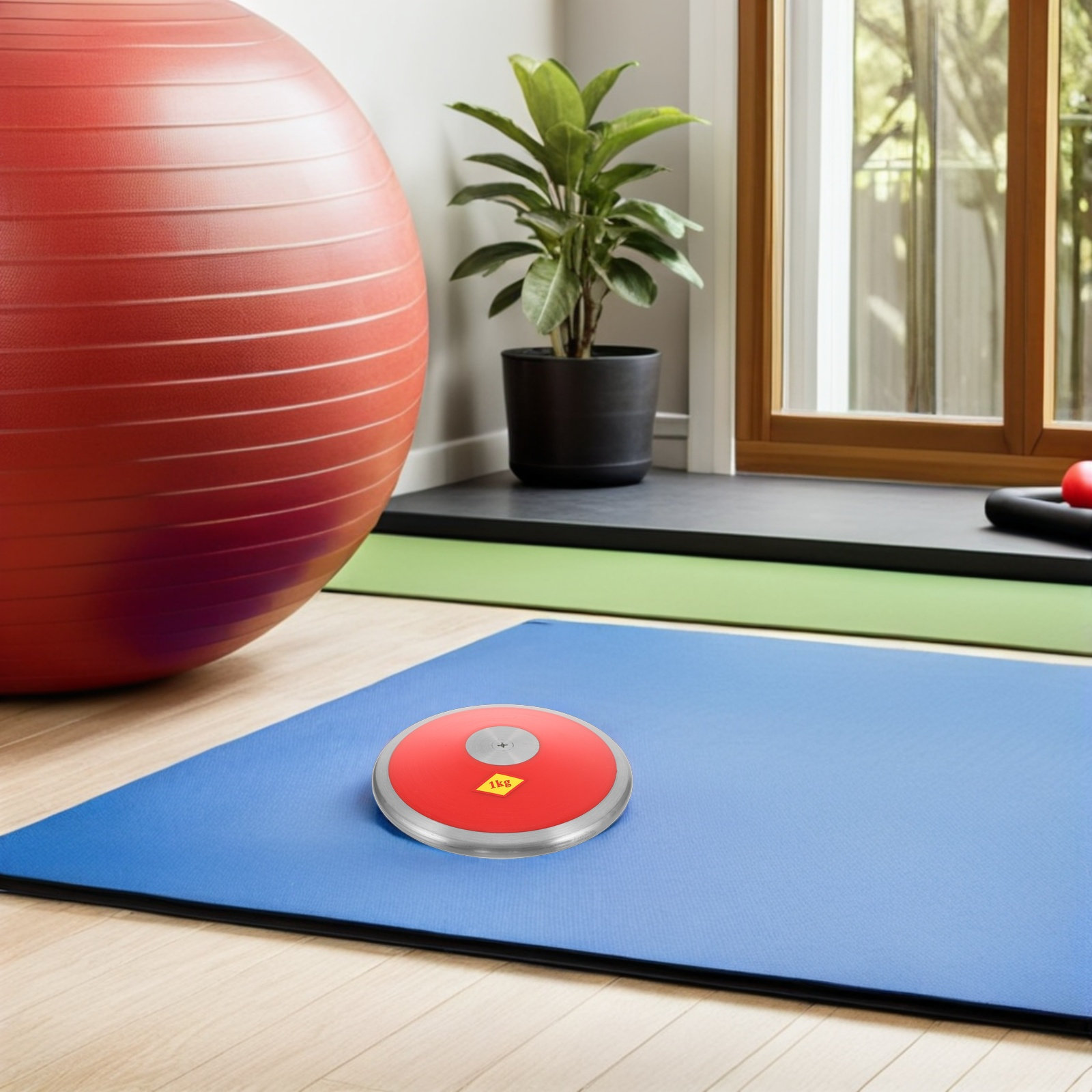 จานกรีฑาไนลอน น้ำหนัก 1 กิโลกร - Sports Equipment Training บทวิจารณ์และราคา