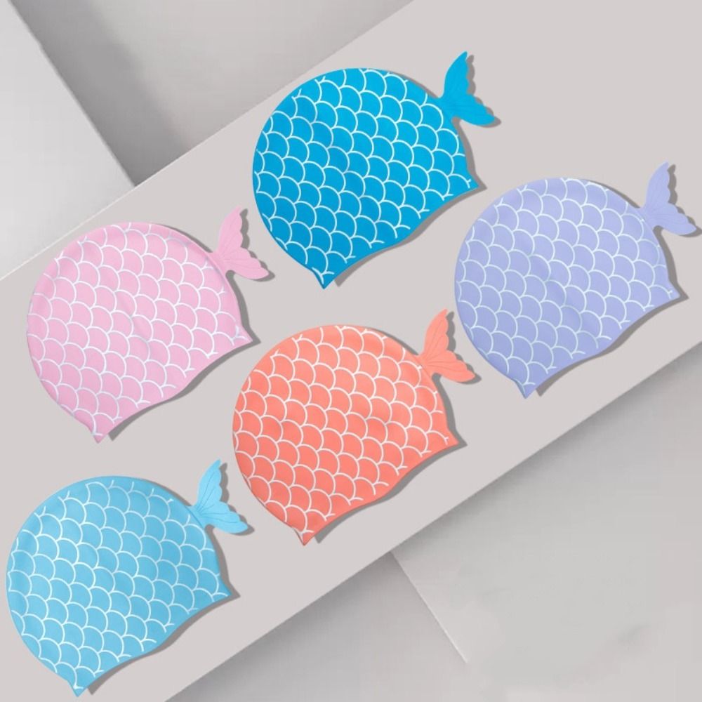 หมวกว่ายน้ำเด็ก ลายการ์ตูน น่า - Swim Cap Silicone บทวิจารณ์และราคา