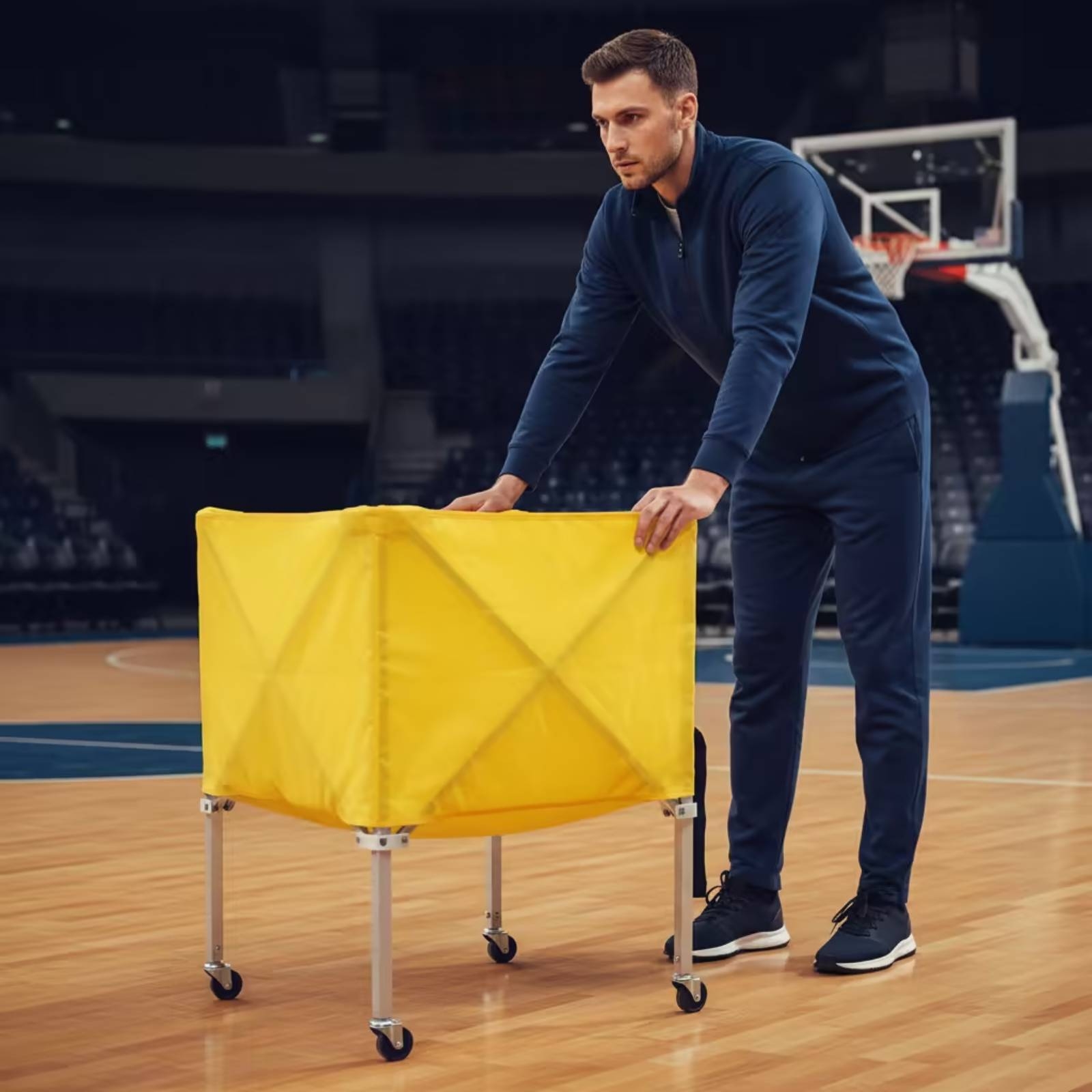 รถเข็นลูกบอลแบบพับได้ น้ำหนักเ - Sports Equipment Organizer บทวิจารณ์และราคา