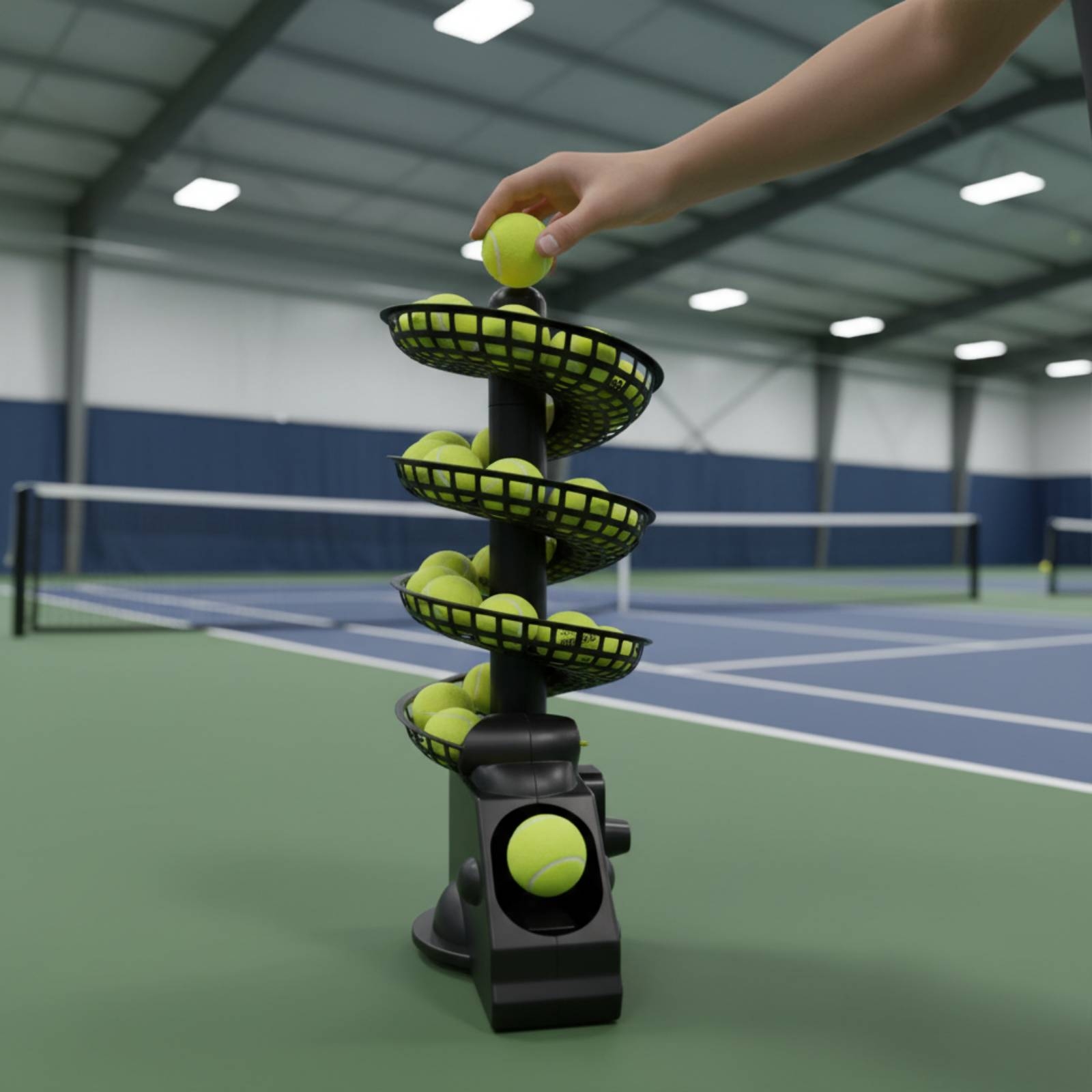 เครื่องยิงลูกเทนนิสแบบพกพา ปรั - Sports Equipment Training บทวิจารณ์และราคา