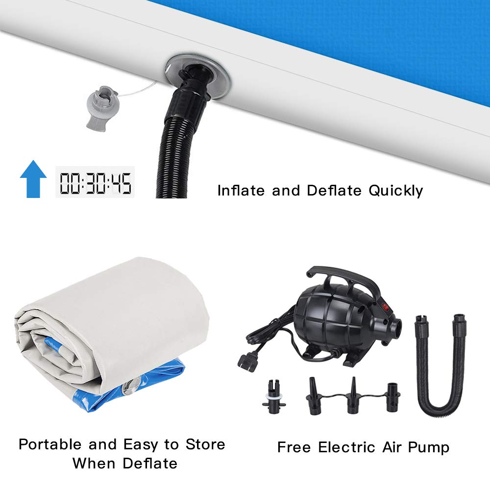 เสื่อเป่าลมสำหรับฝึกซ้อมยิมนาส - Tumbling Air Track บทวิจารณ์และราคา
