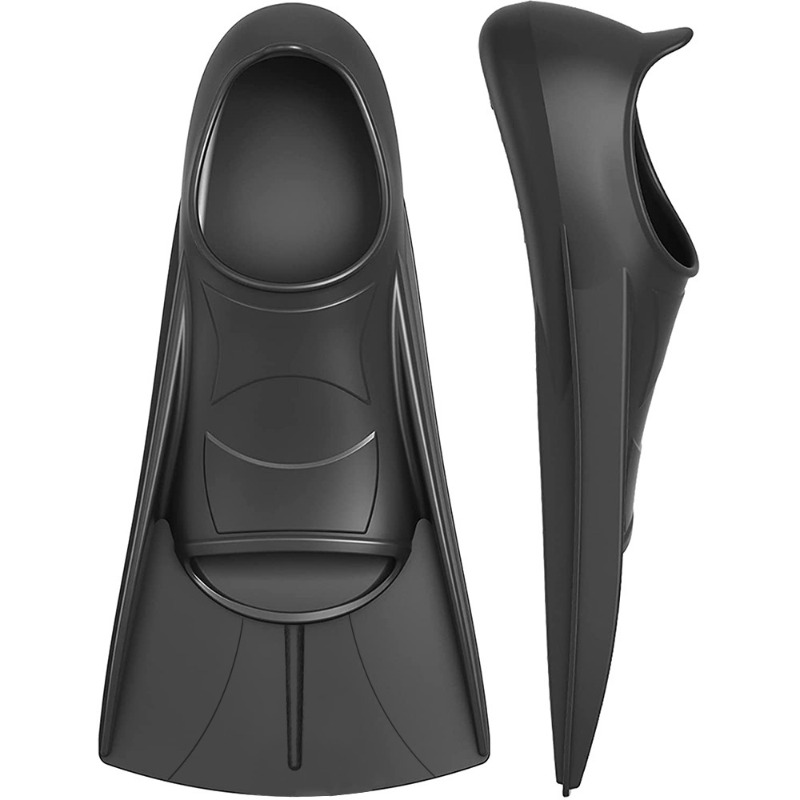 รองเท้ากบซิลิโคนสั้นสีทึบ ครีบ - Swim Fin Short Blade บทวิจารณ์และราคา
