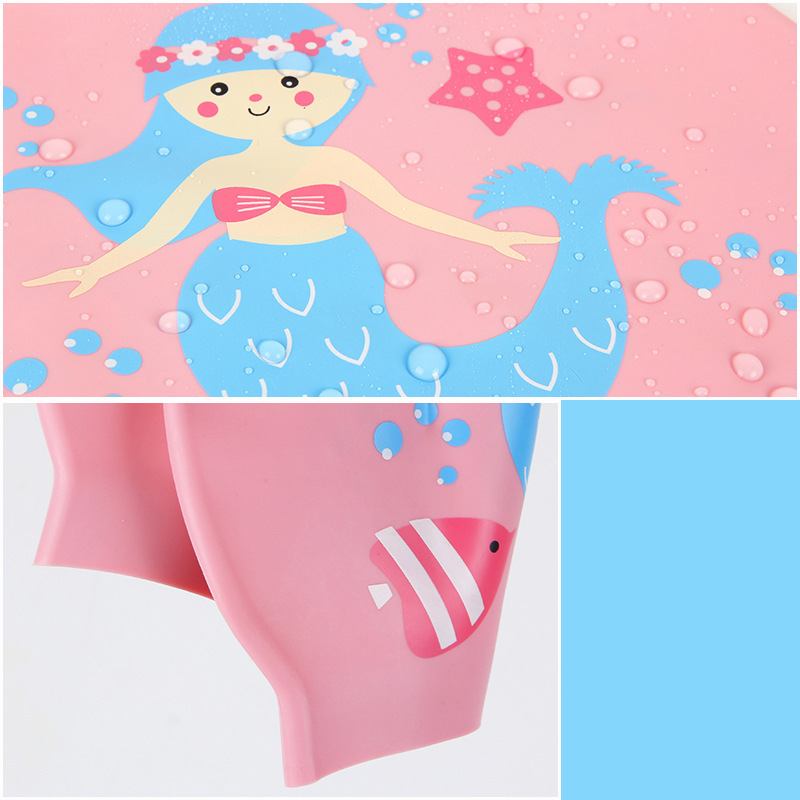 หมวกว่ายน้ำซิลิโคนลายการ์ตูนสำ - Swim Cap Silicone บทวิจารณ์และราคา