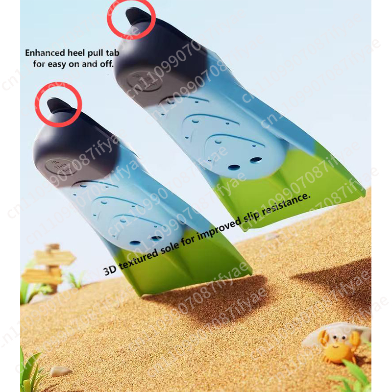 ฟินดำน้ำแบบเต็มฝ่าเท้า ป้องกัน - Swim Fin Short Blade บทวิจารณ์และราคา